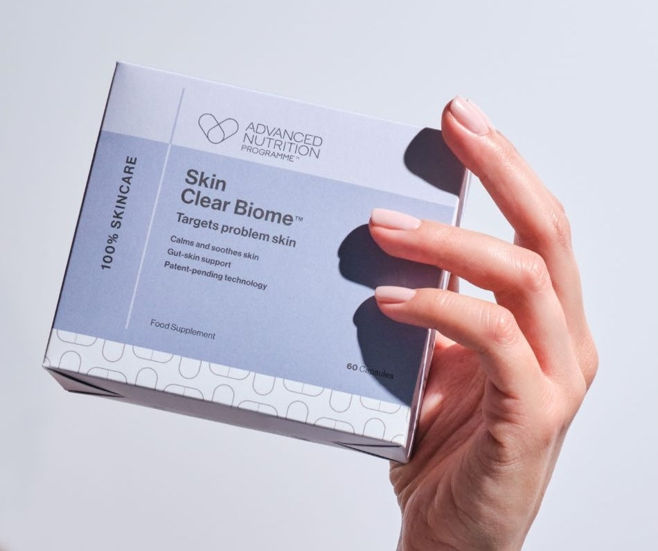 skin clear biome doosje huidsupplementen voor de onzuivere huid