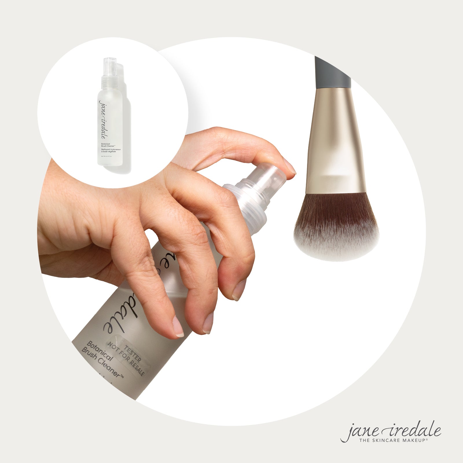 Brush cleaning set