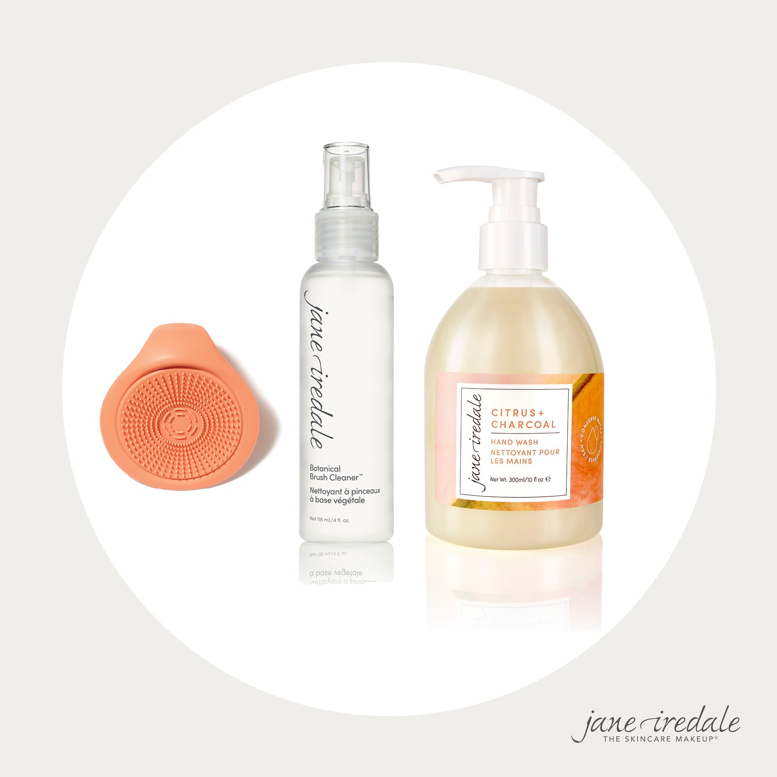 Brush cleaning set