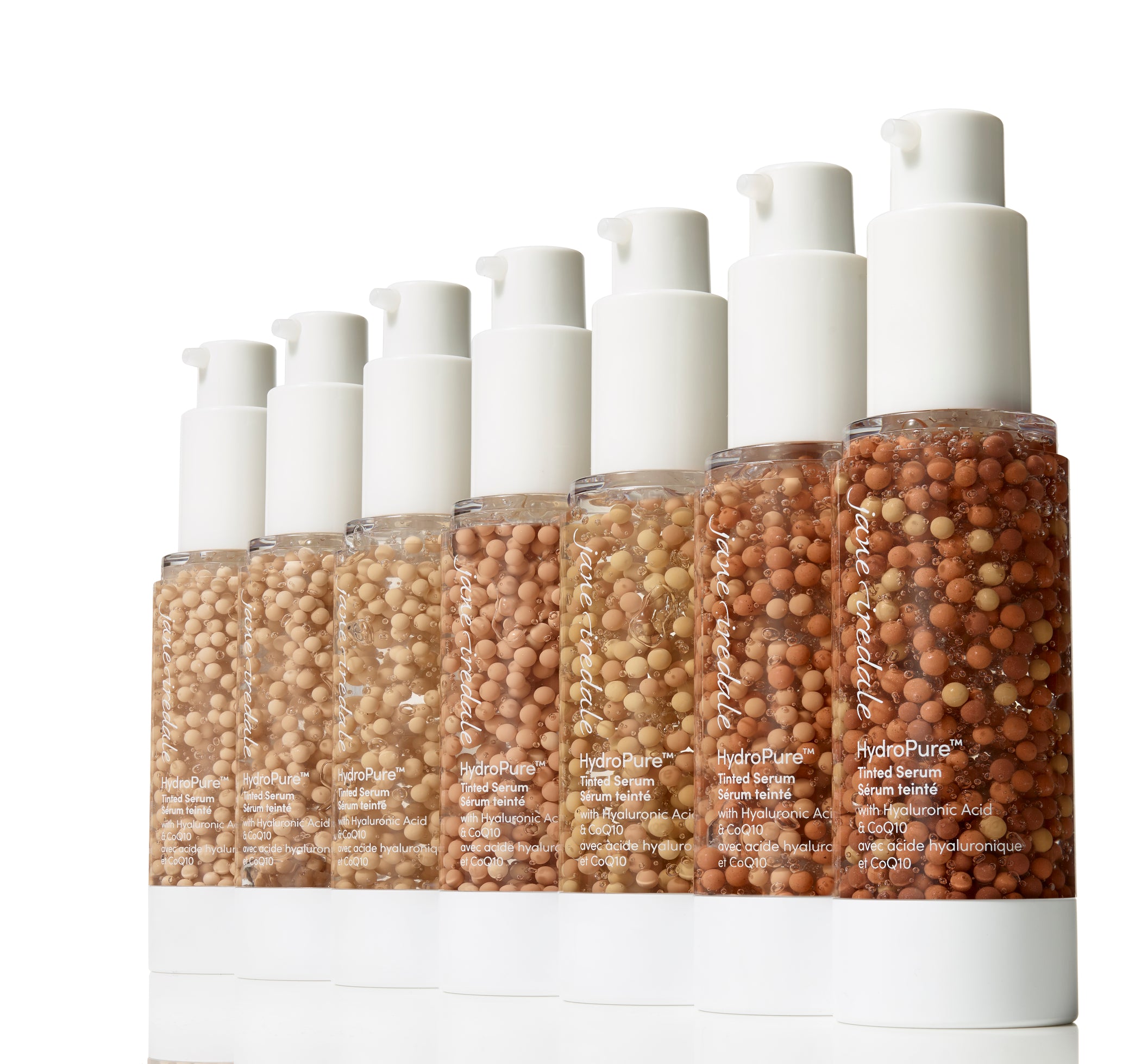 volledig assortiment van tinted serums van jane iredale