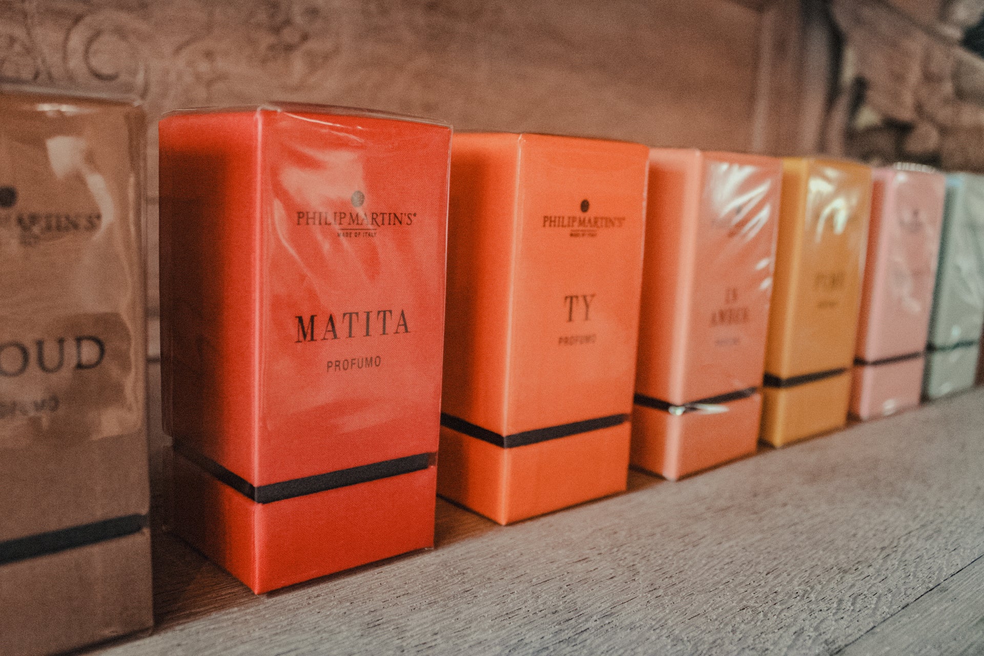 overview van de niche parfums van Philip Martin's